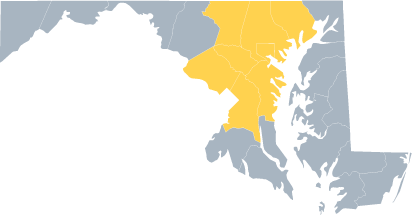 Map of Central Maryland